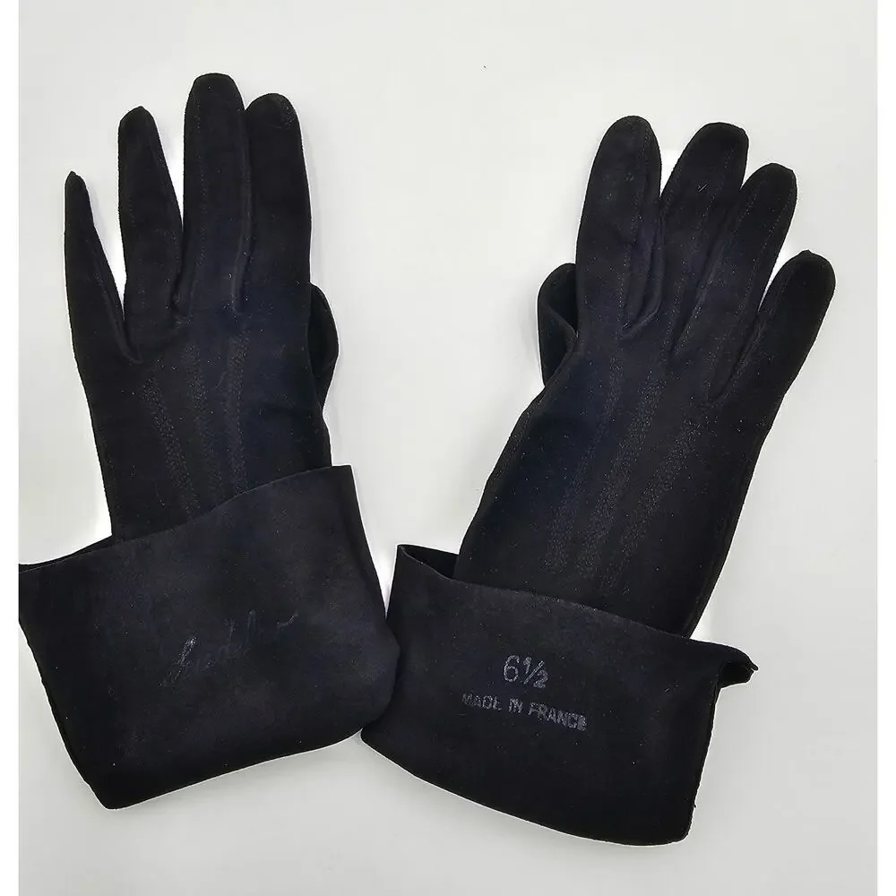 6 Pairs of Vintage Women's Gloves - Leather/Fabric Size 6/6.5/M - Picture 4 of 13